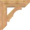 Ekena Millwork Balboa Slat Smooth Bracket w/ Offset Brace, Western Red Cedar, 7 1/2"W x 24"D x 24"H BKT0806X24X24BOA06SWR - alternate 3